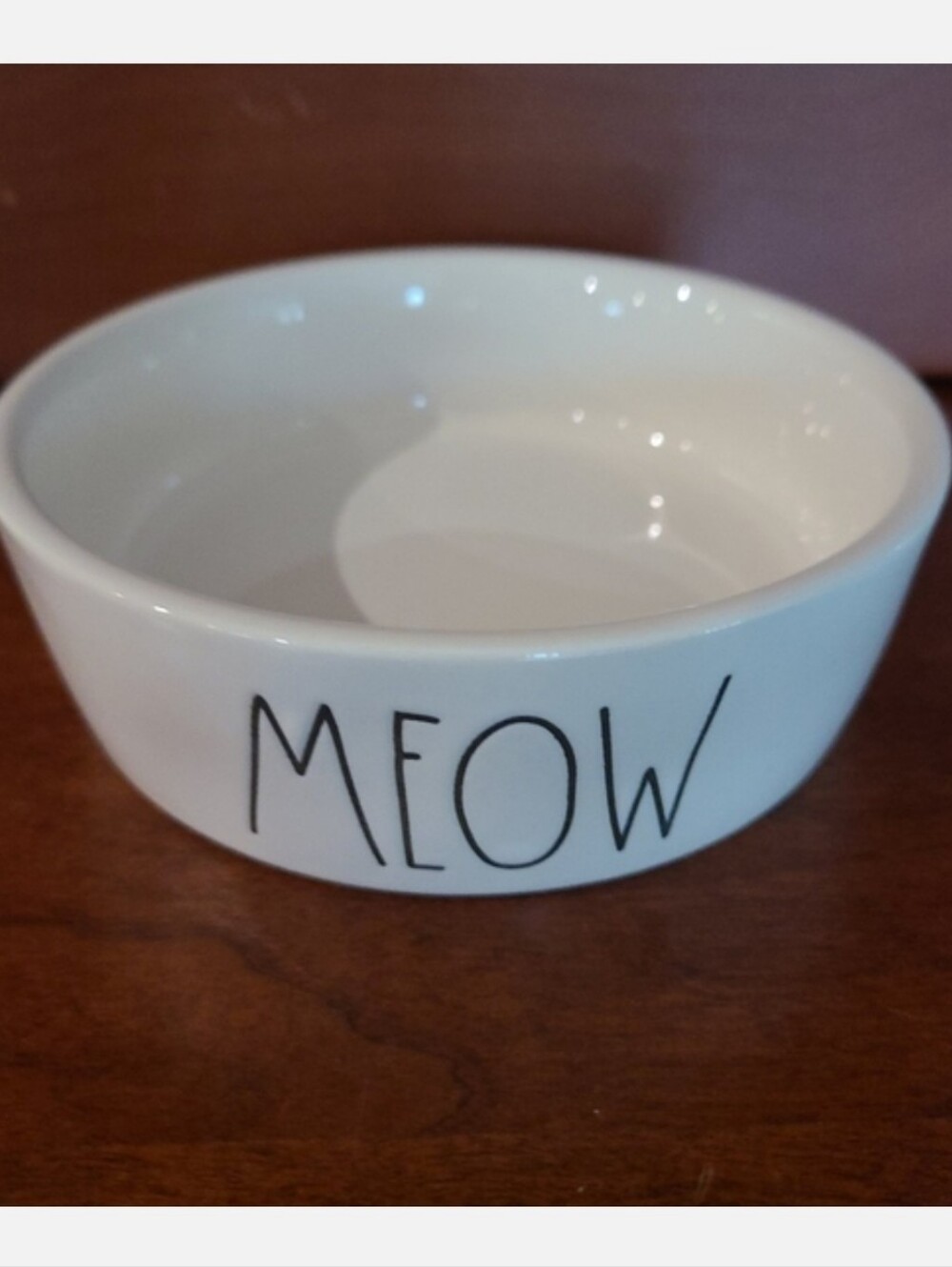 Rae Dunn MEOW Ceramic Cat Bowl